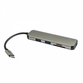 HUB USB 3.0 TYPE-C 2P USB-A + CR + HDMI 3GO