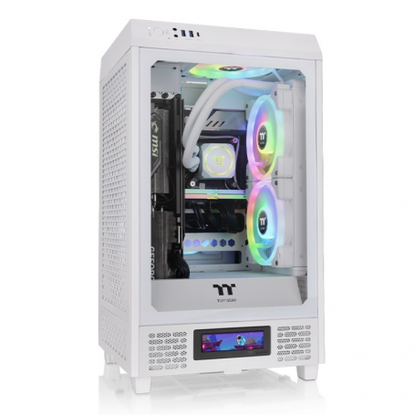 CAJA THERMALTAKE THE TOWER 200 MINI-ITX 2XUSB 3.0 SIN FUENTE BLANCO