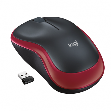 RATON LOGITECH M185 INALAMBRICO ROJO