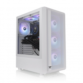 CAJA THERMALTAKE S200 TG ATX 2XUSB 3.0 ARGB SIN FUENTE BLANCO