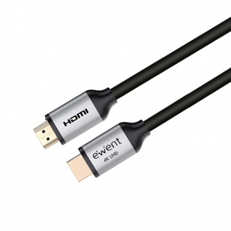 CABLE EWENT HDMI 2.0 PREMIUM HIGH SPEED CON ETHERNET NEGRO M/M 5M 4K 60HZ